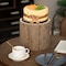Vintiquewise Wooden Stump Tree Branch with Bark Succulent Planter Pot Flower Shelf QI003849 - alternate 2